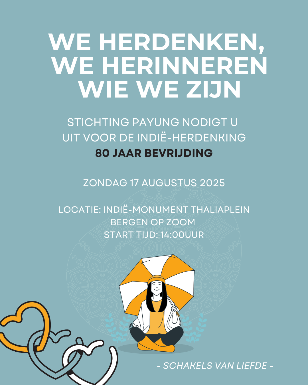 Uitnodiging Indie-Herdenking 17.08.2025